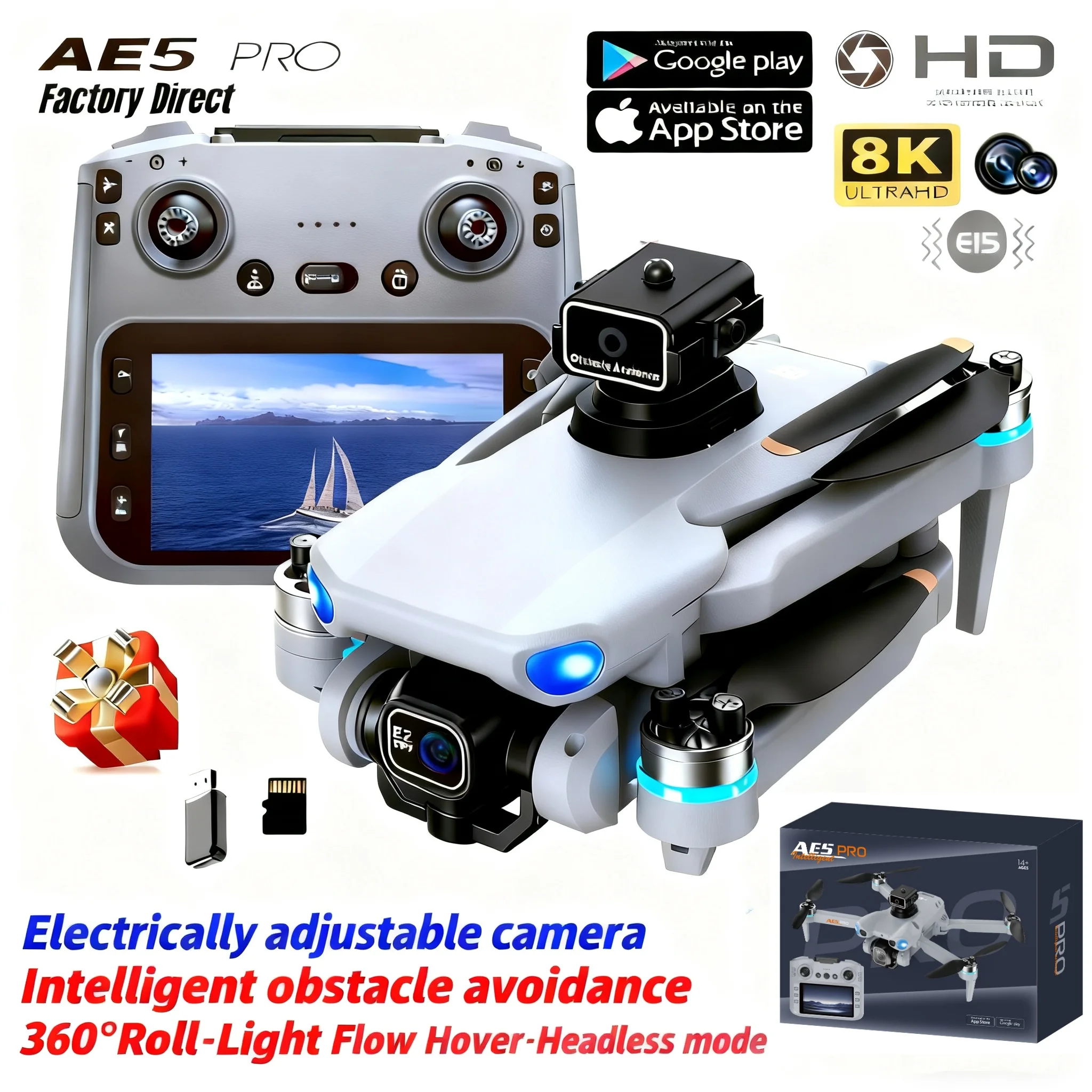 Drone Video Production - طائرة بدون طيار AE5 Pro بدقة