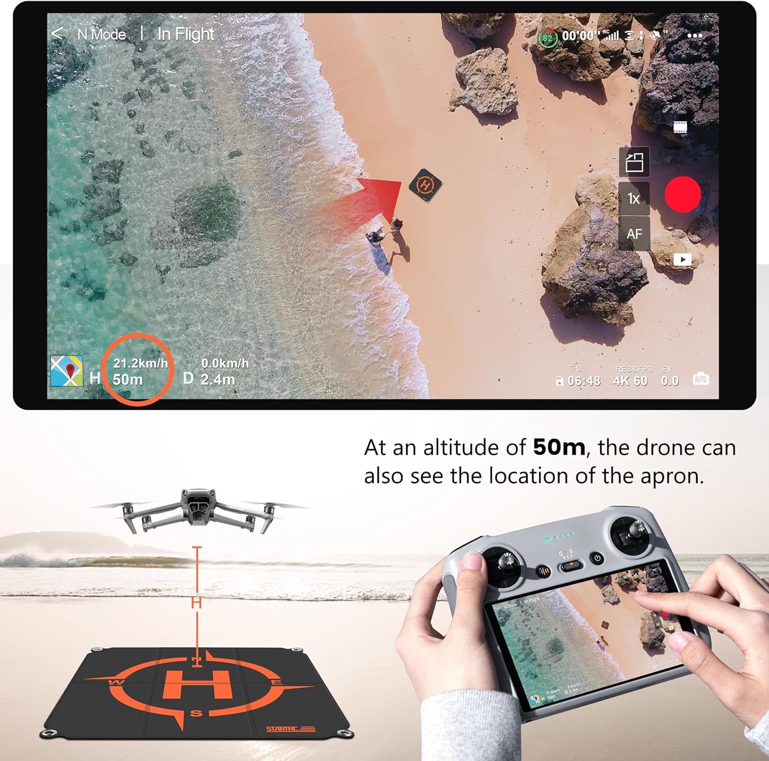 منصة هبوط للطائرات بدون طيار م - مراجعة Dji Drone Air 3 وسعره