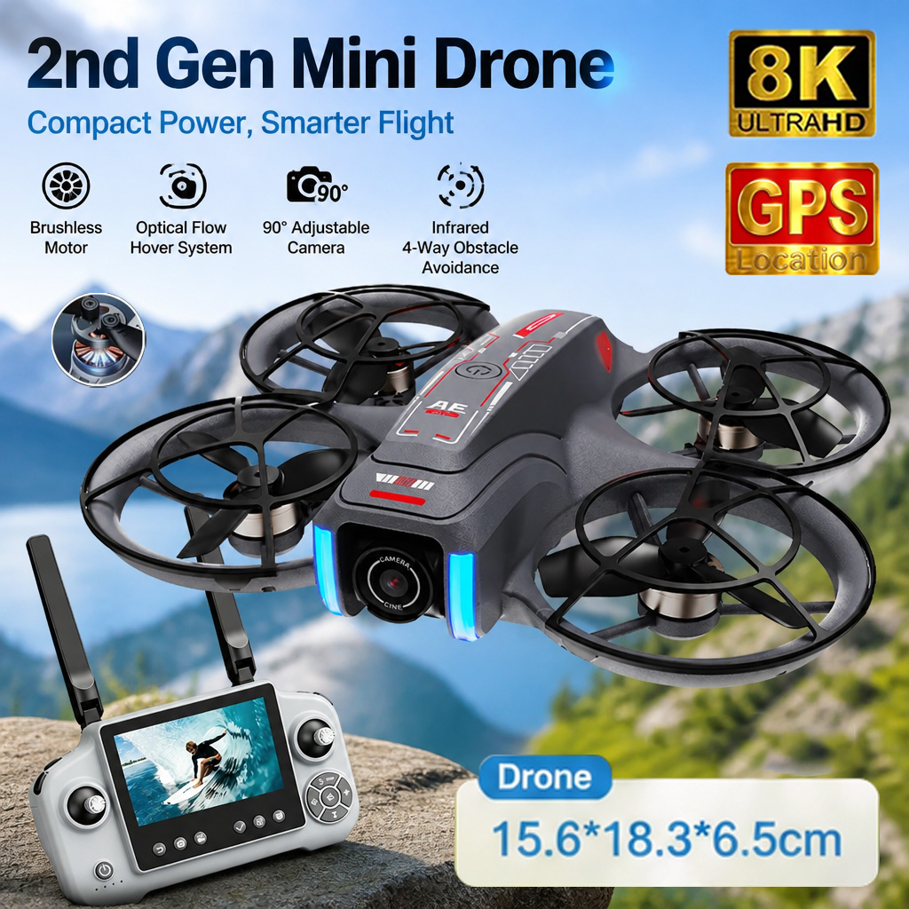 طائرة AE21 ميني درون 8K HD بكا - مراجعة Drone Photogrammetry وسعره