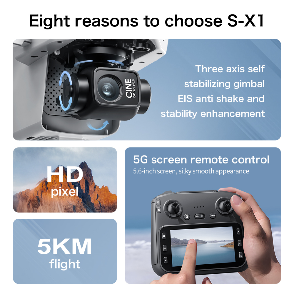 عرض مميز: طائرة S-X1 MAX GPS ب - مراجعة Drone Photogrammetry وسعره